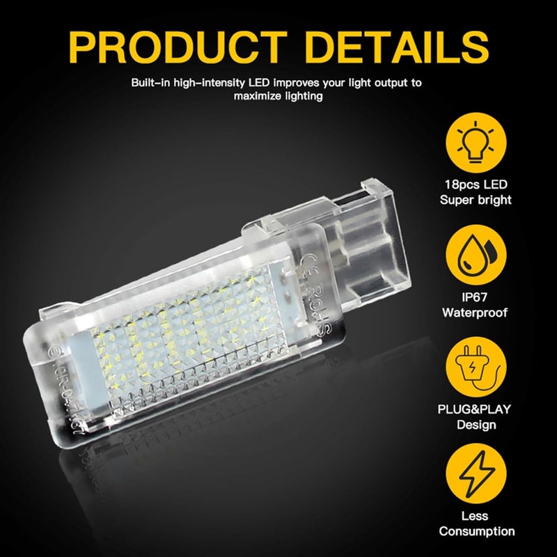 QASULER LED Footwell Boot Door Lights - Image 5