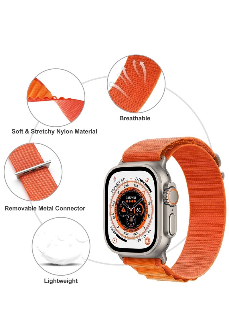 Sweet seven - 4 Pack Alpine Loop Bands for Apple Watch Ultra/SE/Series 8-1 - Adjustable Nylon Strap with Titanium G-Hook - Sweat & Water Resistant - Image 1