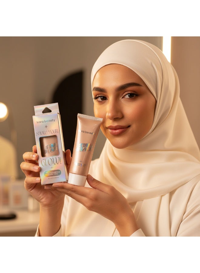 Kara Beauty Shimmering Body Gel – Pearl Glow – Star Beam 01 – 2 Pieces - Image 2