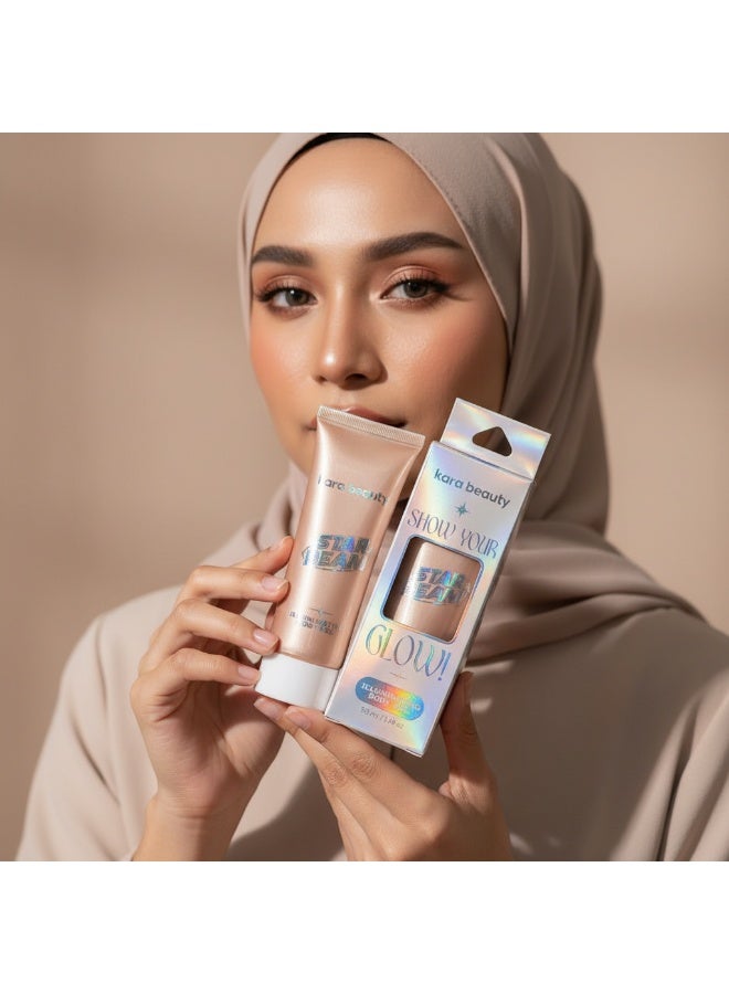 Kara Beauty Shimmering Body Gel – Pearl Glow – Star Beam 01 – 2 Pieces - Image 3