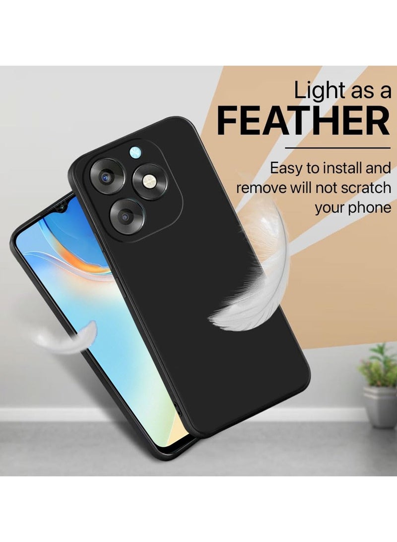 Techie غطاء خلفي أنيق من TPU سيليكون لجهاز Itel A70 بتصميم نحيف، ناعم وملمس سلس - أسود - Image 5