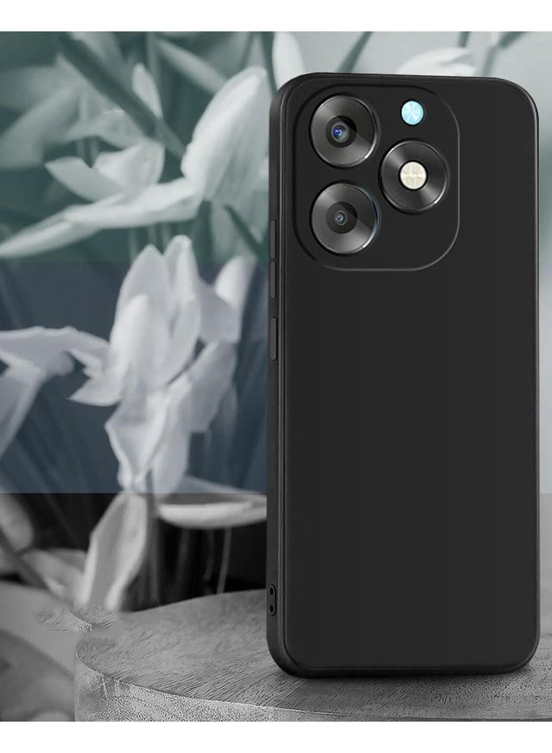 Techie غطاء خلفي أنيق من TPU سيليكون لجهاز Itel A70 بتصميم نحيف، ناعم وملمس سلس - أسود - Image 2