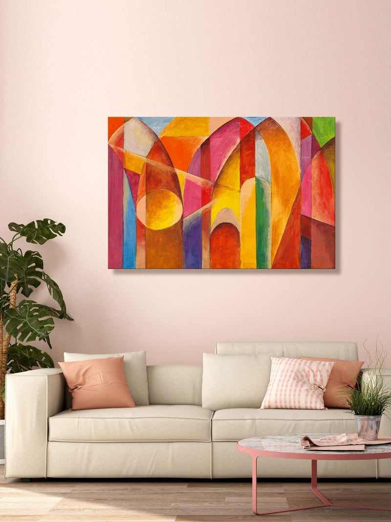 999STORE Wooden Stretched Framed painting with frame big size for living room canvas abstract Wall Art Canvas 24X36 Inches Strectched Canvas FLP24360183