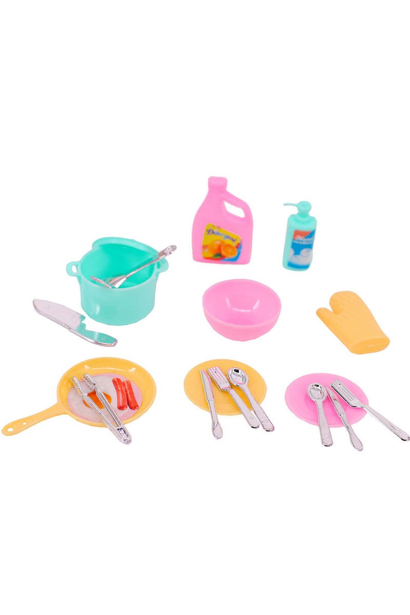 BW623 Barbies Mini Furniture Washing&Cooking Machine Pet Home Sleeping Dress Set Barbies Accessories