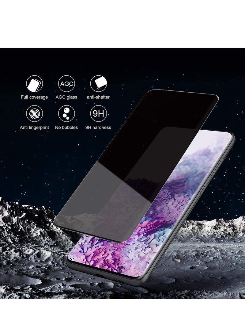 Generic - Privacy Screen Protector For Samsung Galaxy S20 Plus S20 Plus 5G With Galaxy Camera Lens Protector Anti Fingerprint Full Coverage Glass Screen Hd Film For Samsung S20 Plus - Image 1