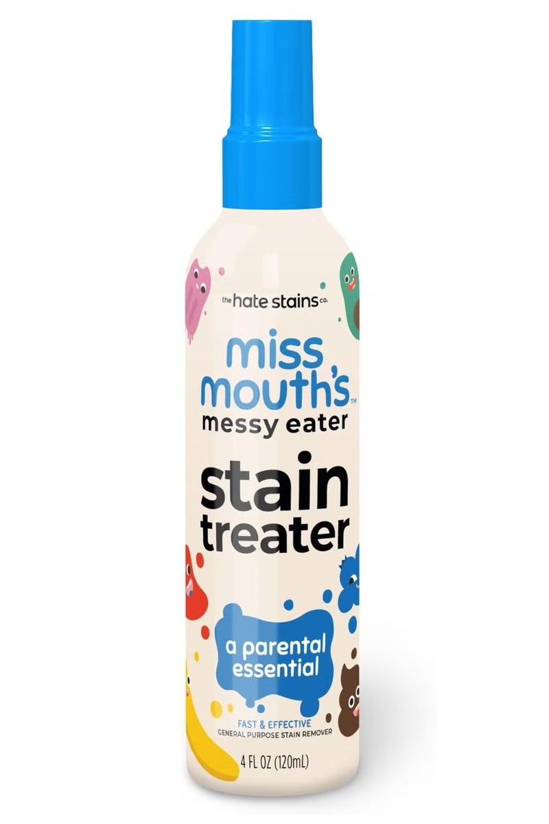 Miss Mouth's Stain Treater Spray – 4oz Baby-Safe Stain Remover for Food, Grease, Coffee & More | No Dry Cleaning Needed | Essential for Newborn & Laundry Care - Image 1