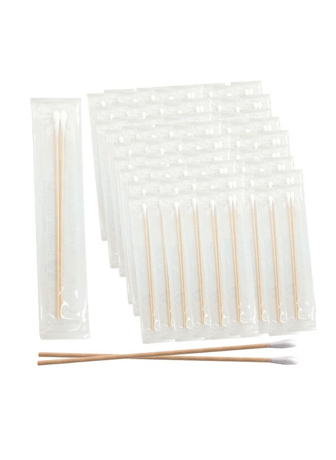 Vakly 200 Sterile Cotton Tipped Applicators 6’’ - Long 6 inch Wooden Medical Cotton Tip Applicator Swabsticks with Shaft and Soft Swabs for Location Application, Cleaning, Crafts and More  - Image 1