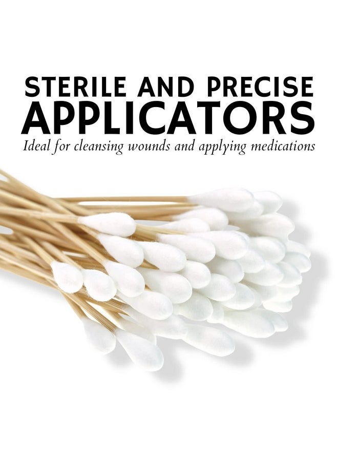 Vakly 200 Sterile Cotton Tipped Applicators 6’’ - Long 6 inch Wooden Medical Cotton Tip Applicator Swabsticks with Shaft and Soft Swabs for Location Application, Cleaning, Crafts and More  - Image 4