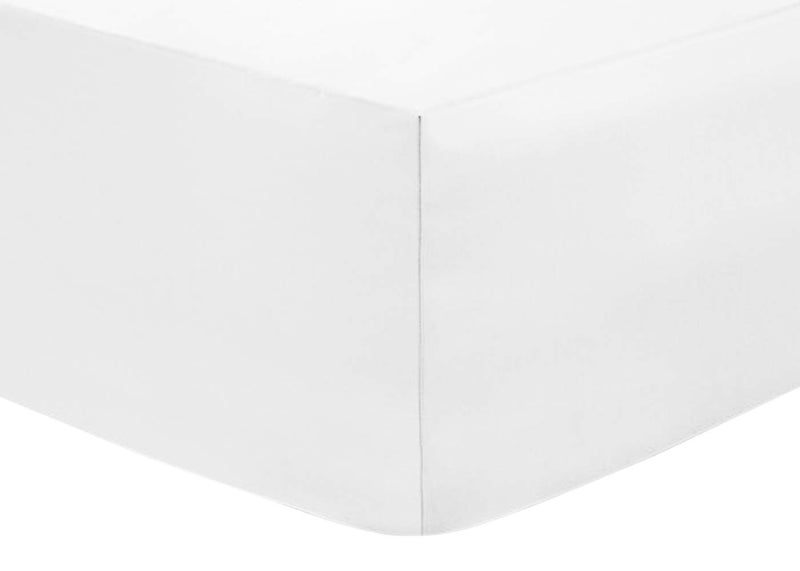 Egyptian Cotton 200 Thread Count Ultra Deep Fitted Sheets 46cm18 inch Double  White