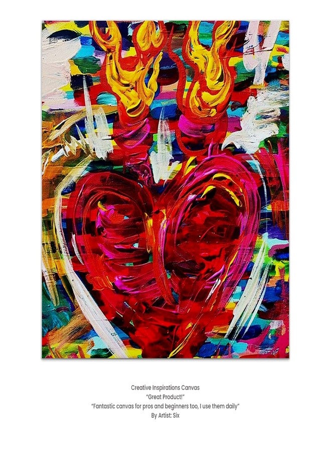 Creative Inspirations 11x14 Stretched Canvas Super Value 5 Packs - Artist Quality, Low Cost Canvas, Cotton Duck, Acid Free, Archival, Accepts All Paints, Double-Primed 10oz, Paintable Edges - Image 4