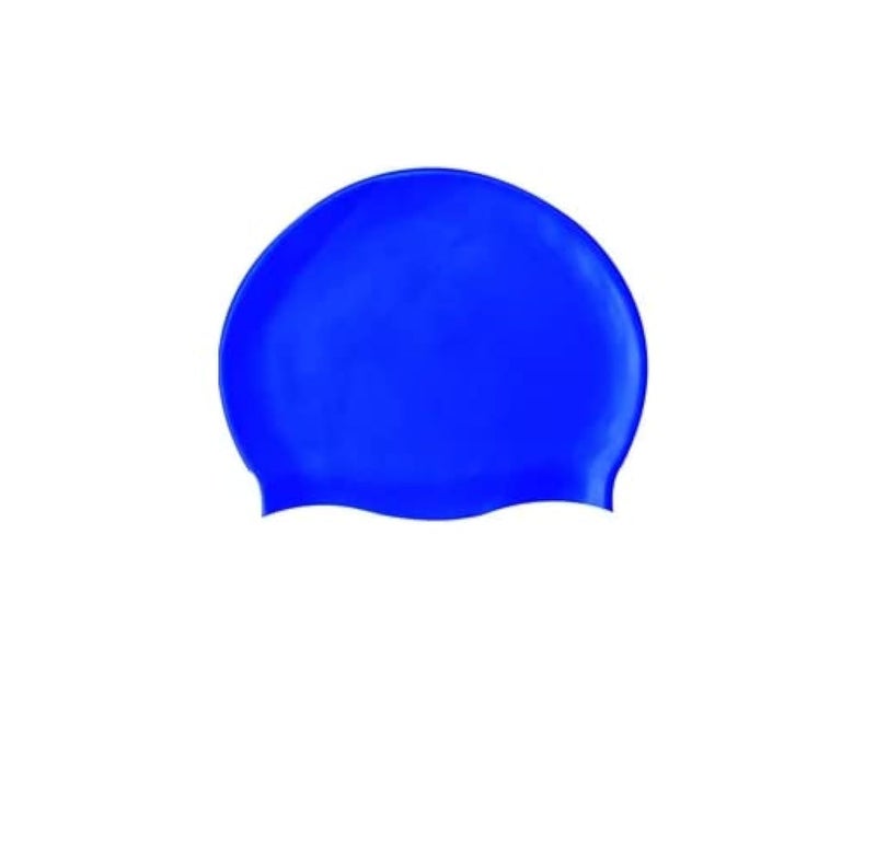 Body Maxx Blue Swimming Cap Non Slippery and Highly Durable Silicon Swimming Cap Swimming Cap (Blue, Pack of 1) - Image 3