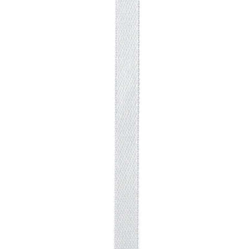 Simplegoal Double Face White Satin Ribbon 1/4 Inch X 50 Yards Polyester White Ribbons for Gift Wrapping Fabric Ribbon for Crafts Flower Bouquet Sewing Arts Wedding Party Decoration - Image 2