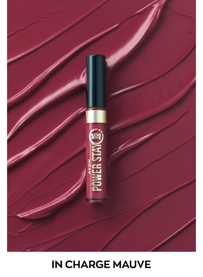 AVON Power Stay Liquid Lip - In Charge Mauve 6ml - Image 2