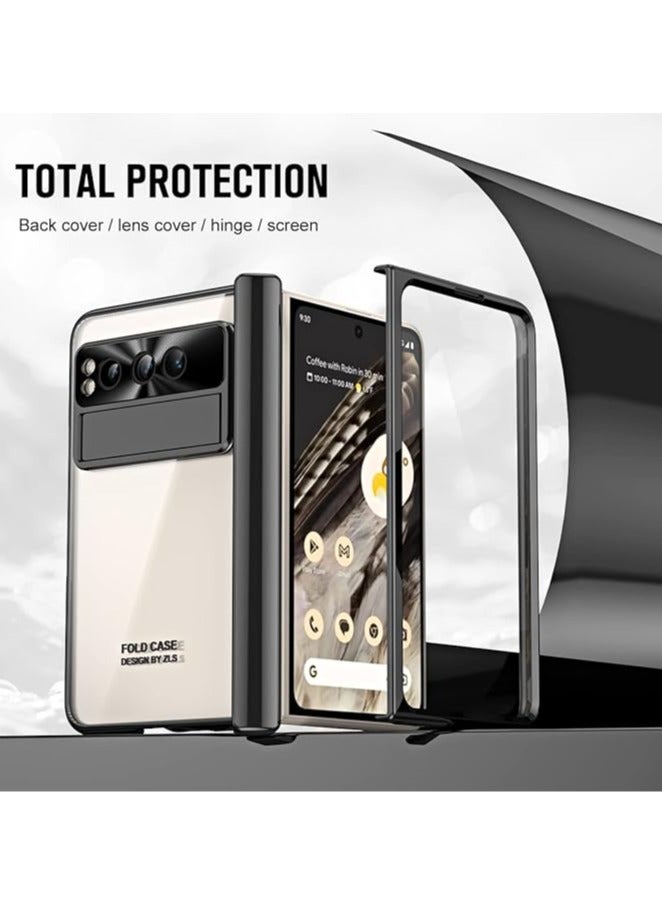 Google Pixel Fold Case with Full Cover Hinge Protection, Clear Cover with Integrated Screen Protector and Google Pixel Fold Stand - Image 3