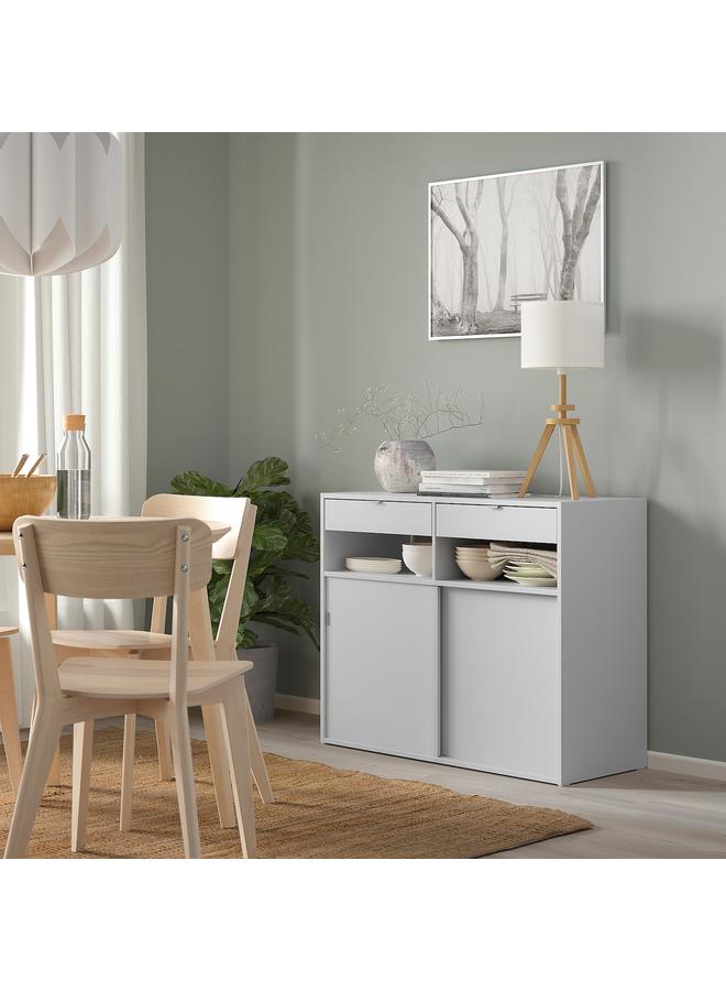 Zaboon Sideboard, Light Grey, 97X40X79 Cm - Image 2