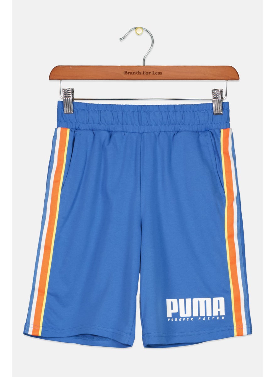 PUMA Kids Boy Sportswear Fit Training Short, Light Blue  - Image 1