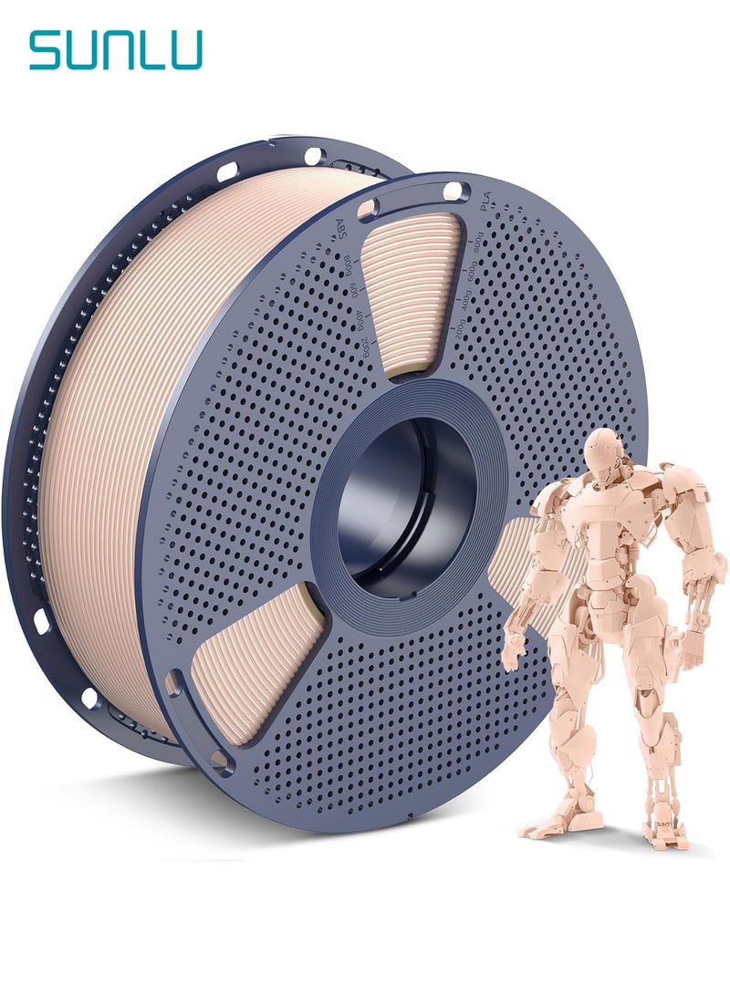 SUNLU PLA 3D Printer Filament PLA Filament 1.75mm, Neatly Wound 3D Printing Filament 1.75mm, Dimensional Accuracy +/- 0.02 mm, Fit Most FDM 3D Printers, 1kg Spool (2.2lbs), Skin Beige - Image 1