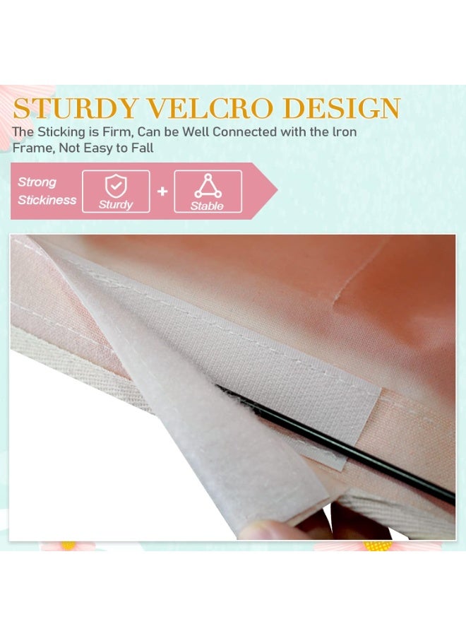 NANAO Bedside Storage Caddy/Bedside Hanging Storage Bag for Headboards Bunk Beds Dorm Rooms Book Phone Magazine Holder (Light Pink) - Image 5