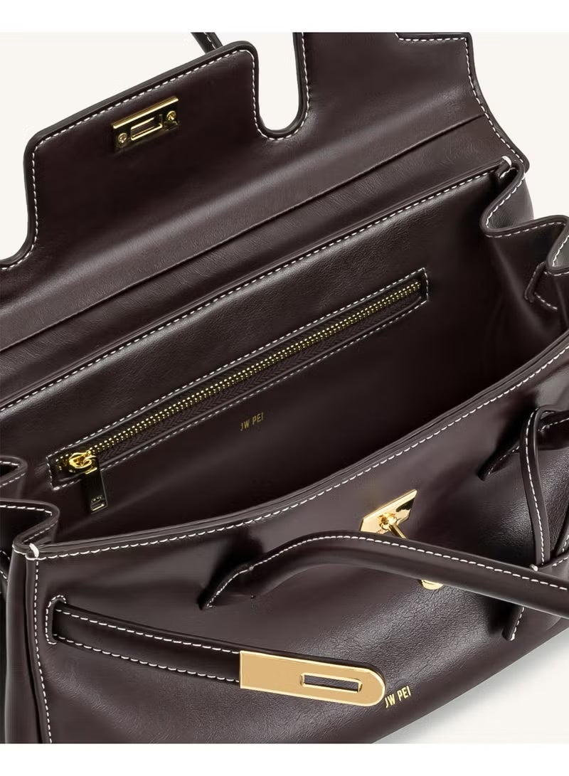 جي دبليو بي JW PEI Yara Handheld Single Shoulder for Women 2025 New Niche Design -Brown (باللغة الإنجليزية) - Image 4