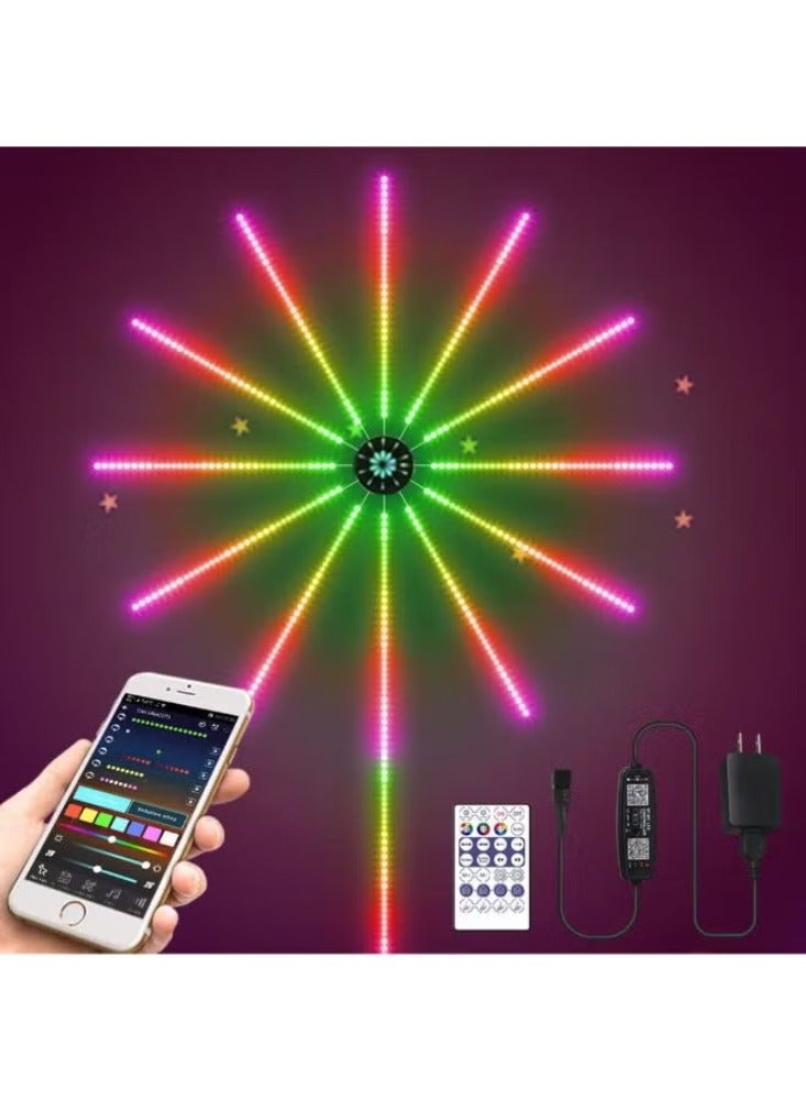 دريمزون أضواء الألعاب النارية الذكية داخلي التحكم عن بعد RGB اللون تغيير أضواء LED لغرفة النوم 16 مليون لون 213 وسائط ديناميكية مزامنة الموسيقى هيئة التصنيع العسكري - Image 1