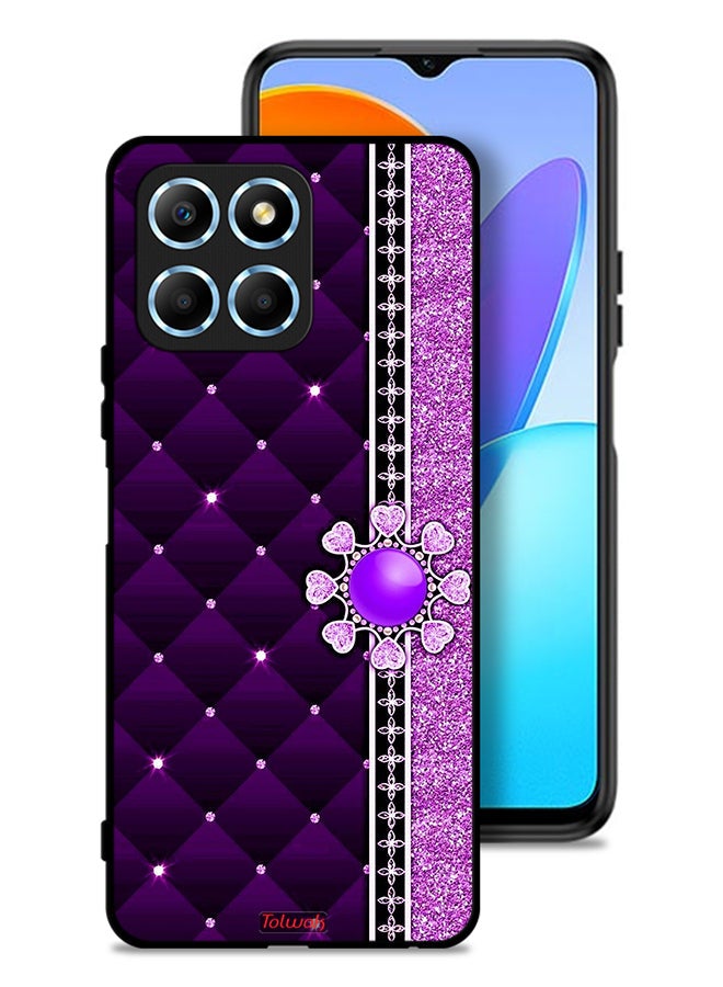 Tolwak Honor X8 5G Protective Case Cover Glitter Hearts - Image 1