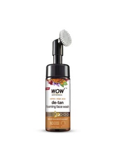 WOW Skin Science Ubtan Foaming Face Wash | Built In Brush For Deep Cleansing | Turmeric & Saffron | All Skin Types | Bright, Clear Skin | Paraben & Sulphates Free| Face Wash For Women & Men | 150 Ml  - Image 1