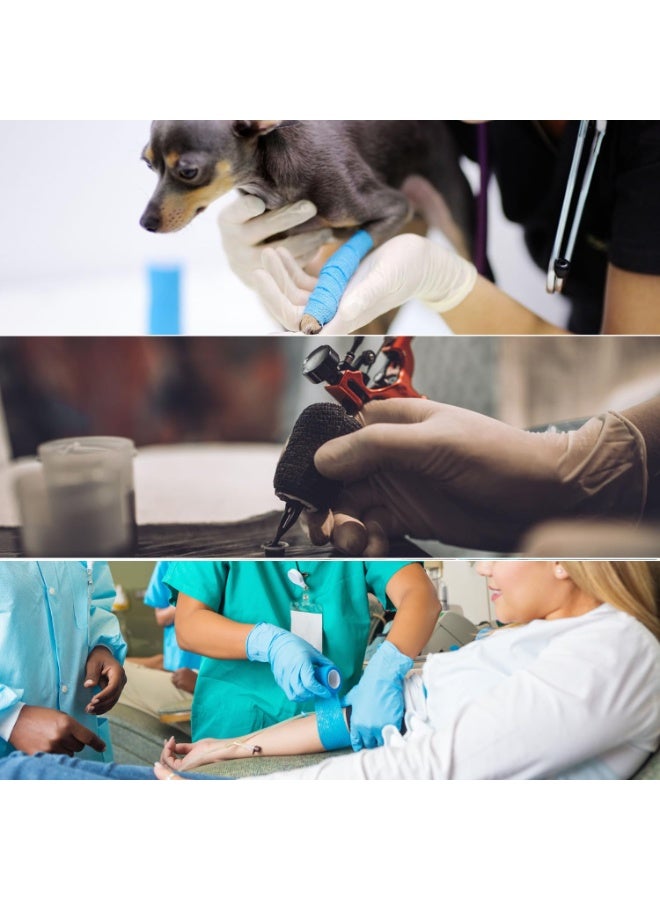 3 Pack Bandage（10cm*4.5m）, Elastic Sports, Sports Bandage, Veterinary Wrap, Suitable For Sports, Wrist, Ankle （Black） - Image 3