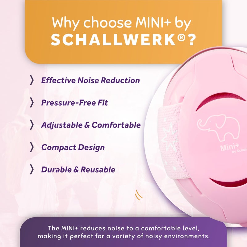 Schallwerk Â® Mini+ Baby Ear Muffs â€“ Infant Noise Cancelling Headphones, Toddler Ear Protection, Baby Headphones for Noise - Image 3