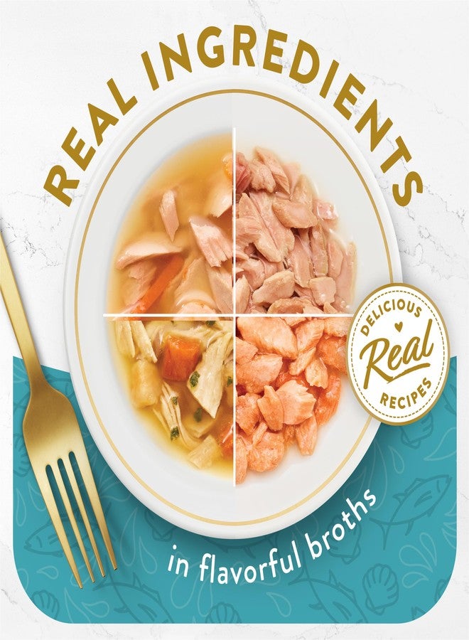 Fancy Feast Purina Fancy Feast Lickable Appetizers and Broths Collection Grain Free Wet Cat Food Topper Variety Pack - 12 ct. Box (Pack of 2 Pack) - Image 2