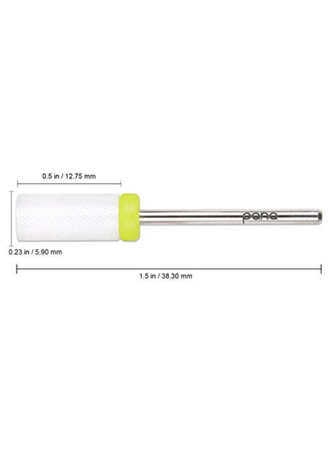 PANA Professional 332 Shank Size Flat Top Small Barrel White Ceramic Bit Nail Drill Bit for Dremel Machine - Image 3