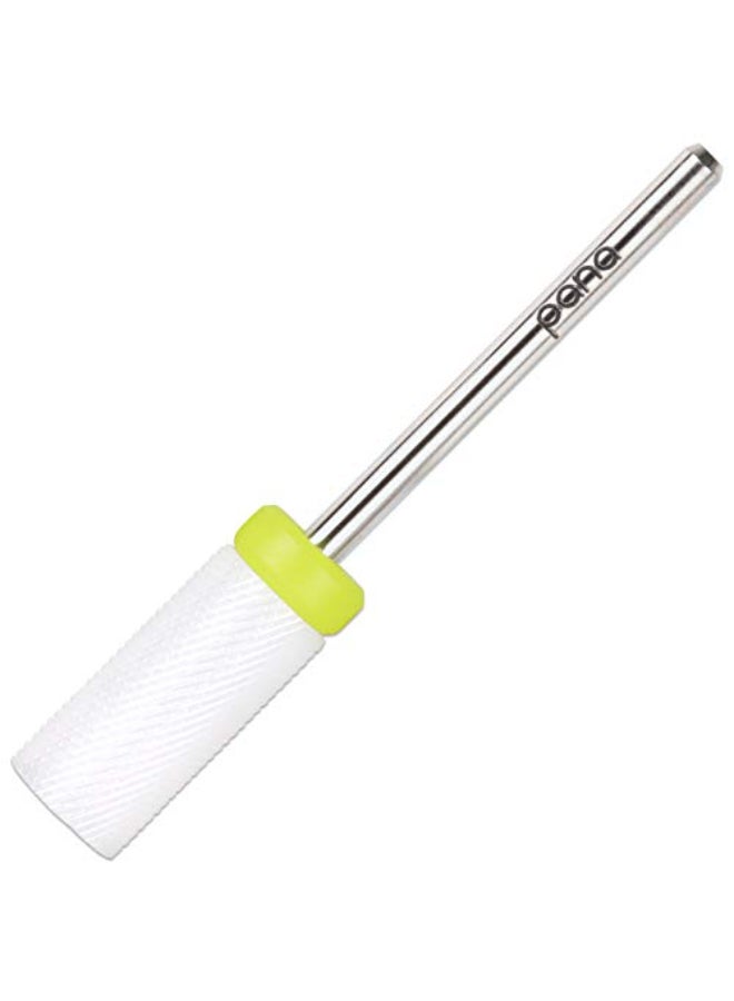 PANA Professional 332 Shank Size Flat Top Small Barrel White Ceramic Bit Nail Drill Bit for Dremel Machine - Image 1