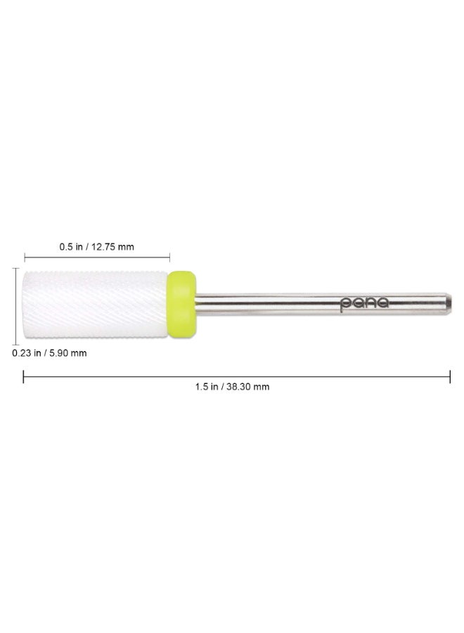 PANA Professional 332 Shank Size Flat Top Small Barrel White Ceramic Bit Nail Drill Bit for Dremel Machine - Image 4