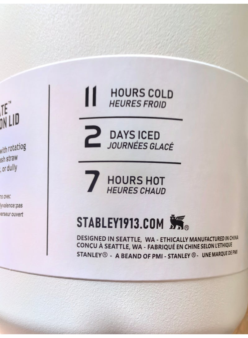 Stanley 40oz Quencher ProTour Flip Straw Tumbler with Leakproof Lid |Built-In Straw & Handle | Cupholder Compatible for Travel | Insulated Stainless Steel Cup | BPA-Free | For Water, Iced Tea or Coffee, Smoothie and More,Cream(White) - Image 5