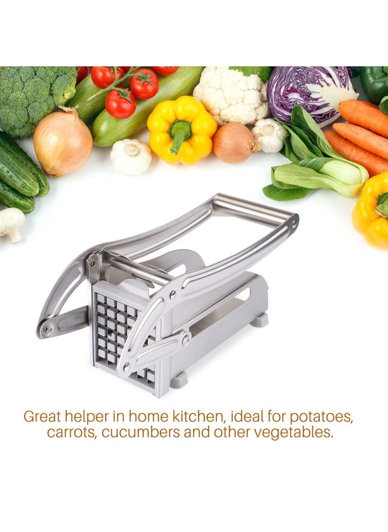 Generic - Manual French Fries Cutter Stainless Steel Potato Chips Cutter Machine Kitchen Tools - Image 1