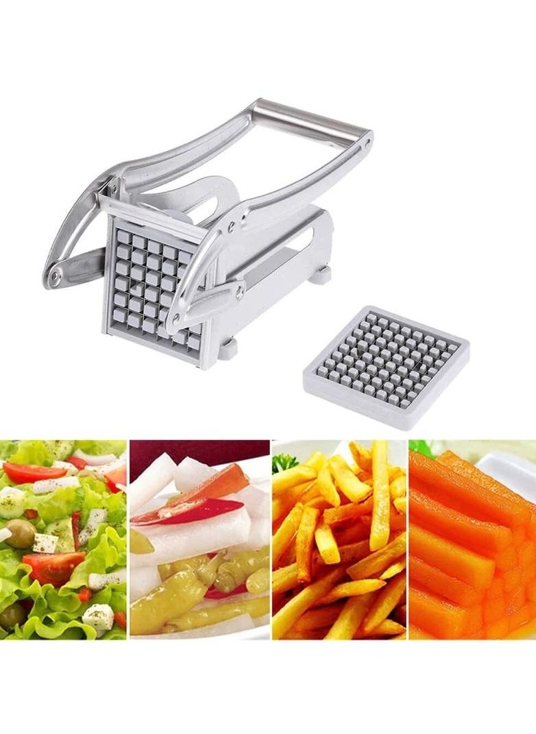 Generic - Manual French Fries Cutter Stainless Steel Potato Chips Cutter Machine Kitchen Tools - Image 1