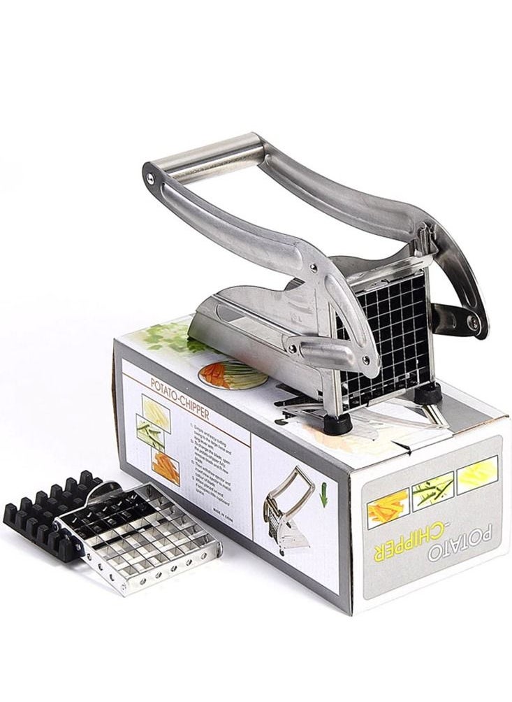 Generic - Manual French Fries Cutter Stainless Steel Potato Chips Cutter Machine Kitchen Tools - Image 1