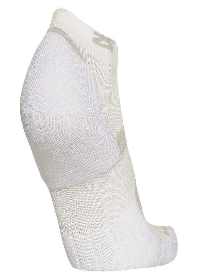 Zensah Unisex Ankle Tennis Socks - Sport Socks, Athletic, White, Medium - Image 2
