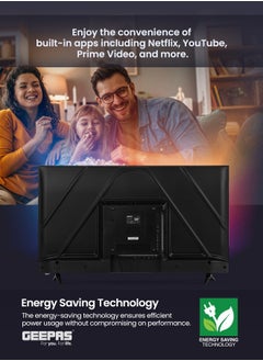 GEEPAS 42" Smart LED TV- GLED4207XFHD/ Android 13 Powered, Full HD 1080, Advanced HQ Sound/ with Remote Control, HDMI and USB Ports, AV Mode/ Frameless Design  - Image 4