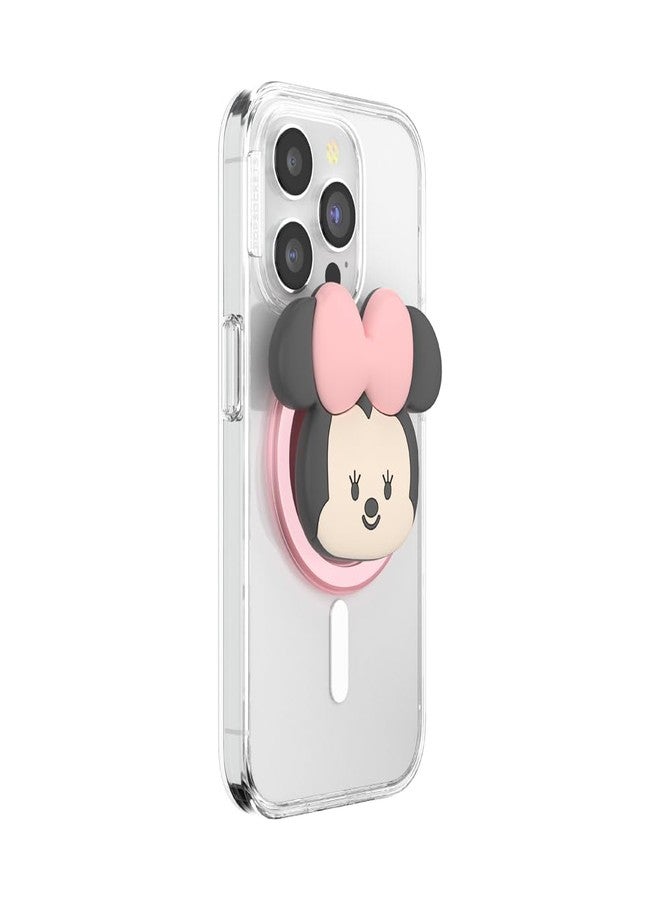PopSockets: PopGrip Round for MagSafe - MagSafe Adapter Ring Included - Stand and Grip for Mobile Phones and Cases with Interchangeable Top - Kawaii Minnie - Image 2