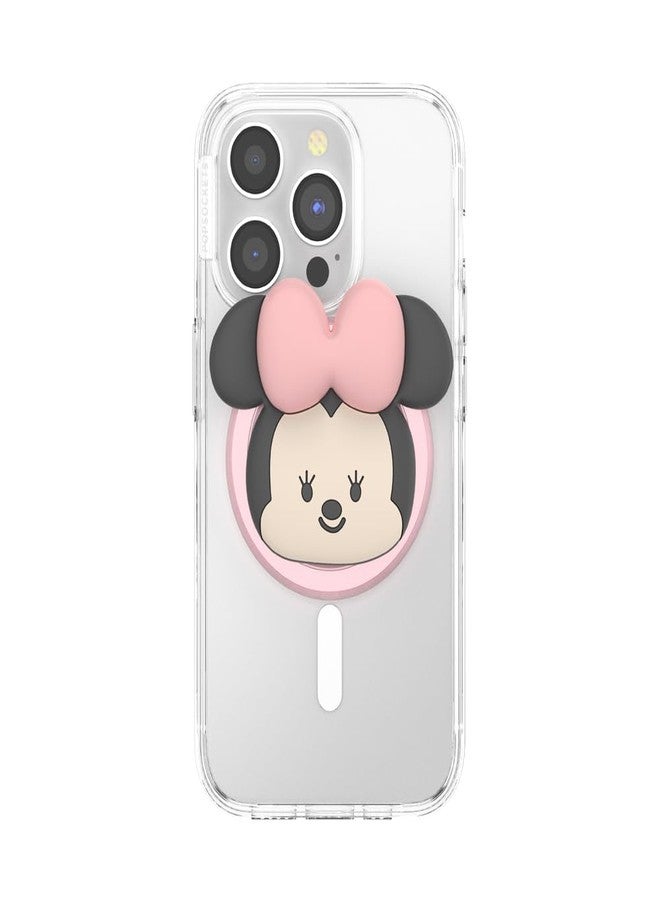 PopSockets: PopGrip Round for MagSafe - MagSafe Adapter Ring Included - Stand and Grip for Mobile Phones and Cases with Interchangeable Top - Kawaii Minnie - Image 3