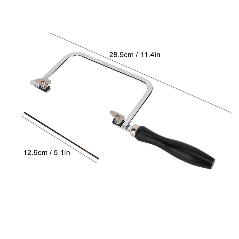Portable Saw Bow Jewelry Wire Carved Black U Shaped Handle Tool for Jewelry Processing - Image 1