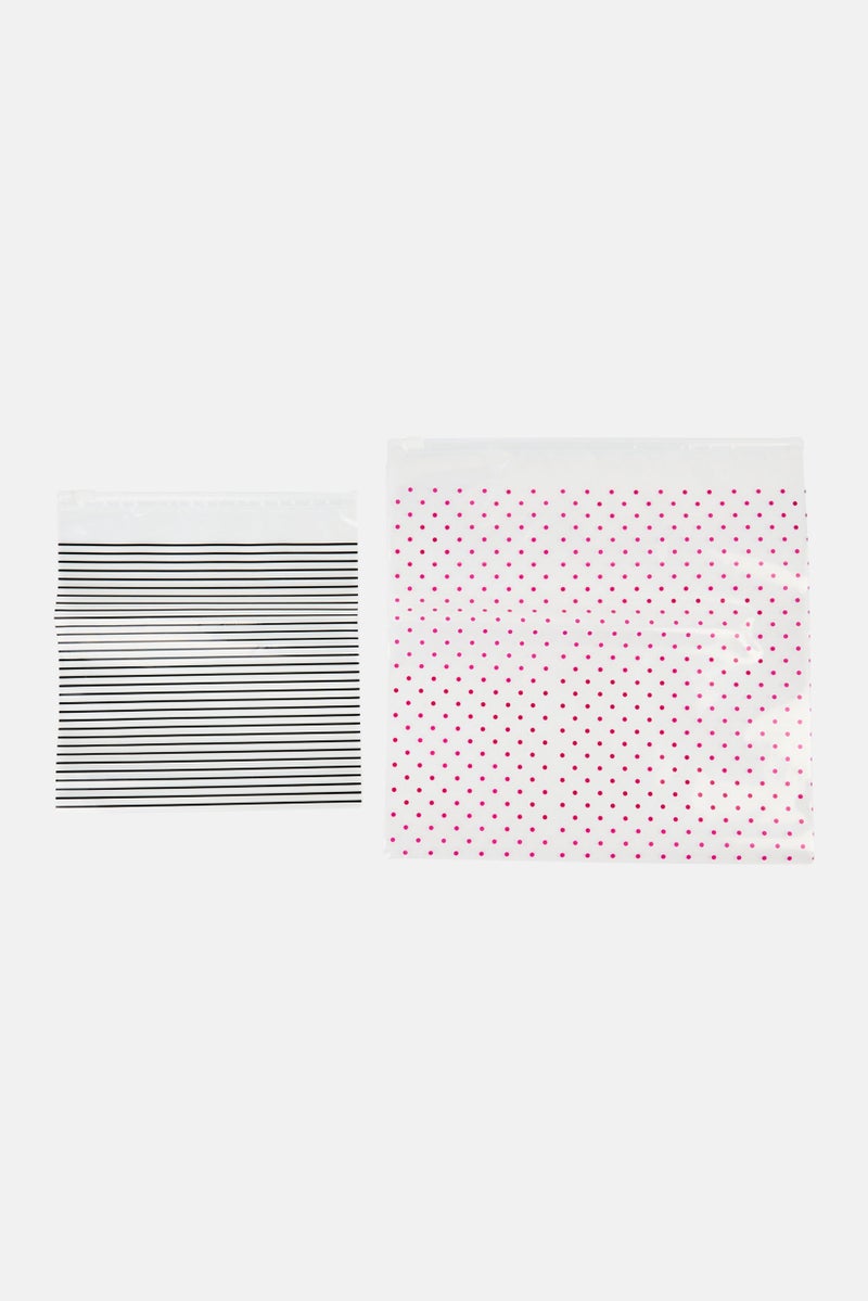Miamica 12 Pieces Reusable And Resealable Bag, Transparent  - Image 3