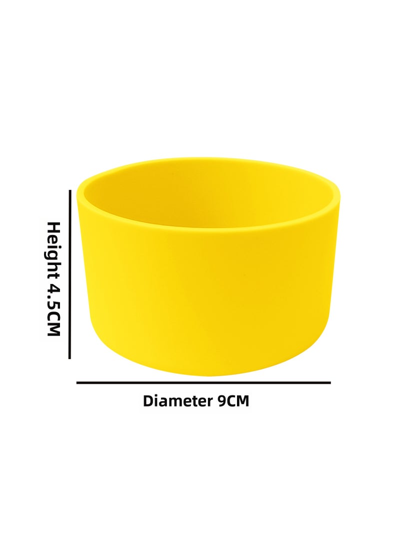 Silicone Sleeve Anti-Slip Heat-Resistant for Hydro Flask Yellow (9cm) 