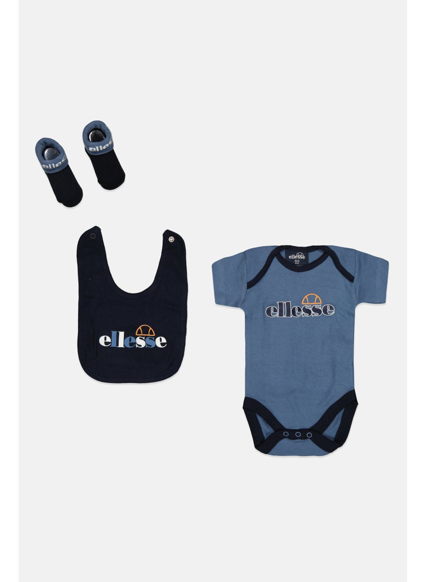 Ellesse Toddlers Boy 3 Piece Graphic Printed Infant Set,  Navy Blue Combo  - Image 1