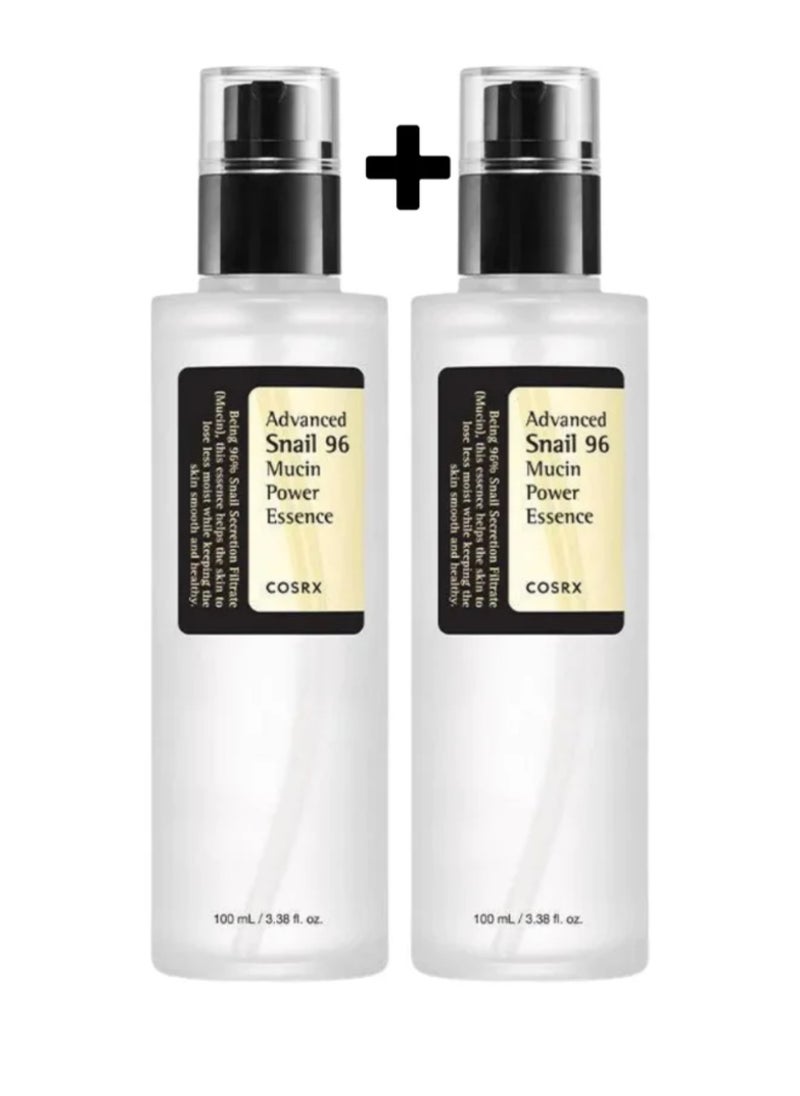 SNAIL COSRX 2-Pack Snail 96 Mucin Power Essence for Brightening, Moisturizing and Rejuvenating Skin 