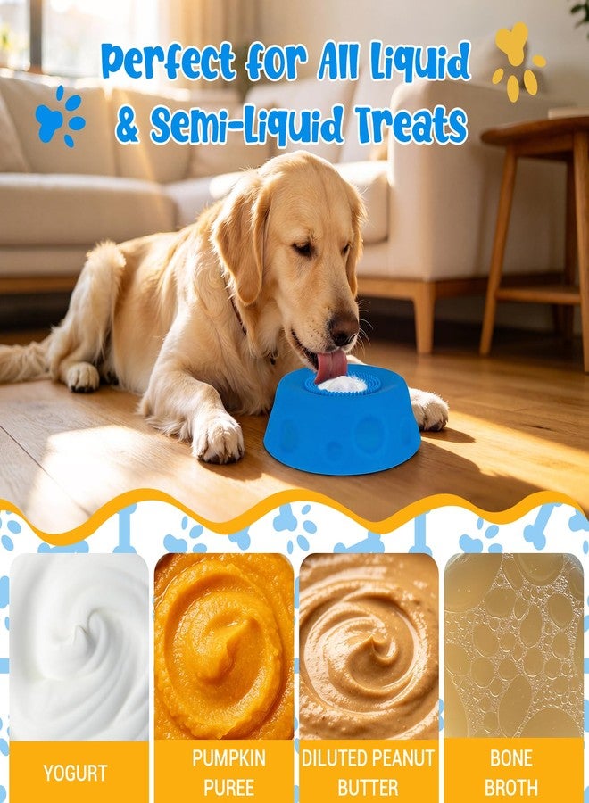 JHMFDDSB Slow Feeder Dog Bowl with Interactive Roll Ball, Anti-Slip Dog Lick Bowl for Liquid Treats, Bone Broth & Yogurt, Anxiety Relief Boredom Puzzle Feeder for Small Large Dogs - Image 4