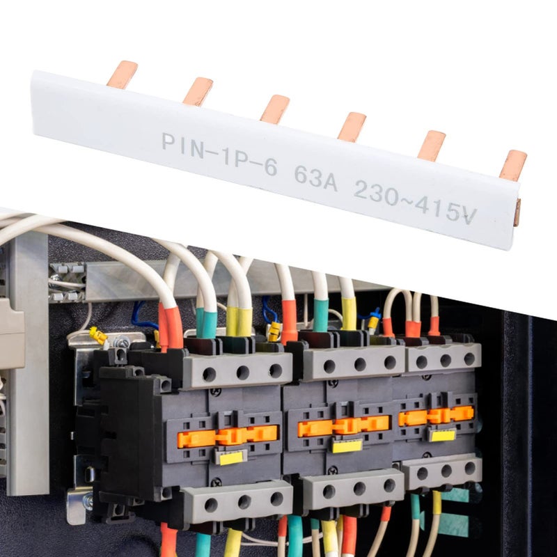 نوع PIN قضيب نحاسي 6 طرق نحاس نقي PVC قاطع دائرة قضيب توزيع الكهرباء كتلة توزيع الطاقة - Image 5