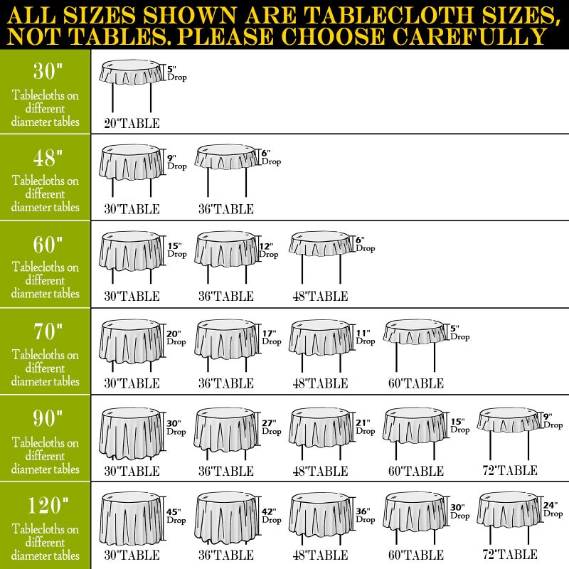 BYDOLL Table Cloth 60 Inch Round Tablecloth Fits Max50 Inch Diameter Table Top,Black Polyester Washable Wrinkle-Free Spillproof Tablecloth for Party Patio Cover - Image 3