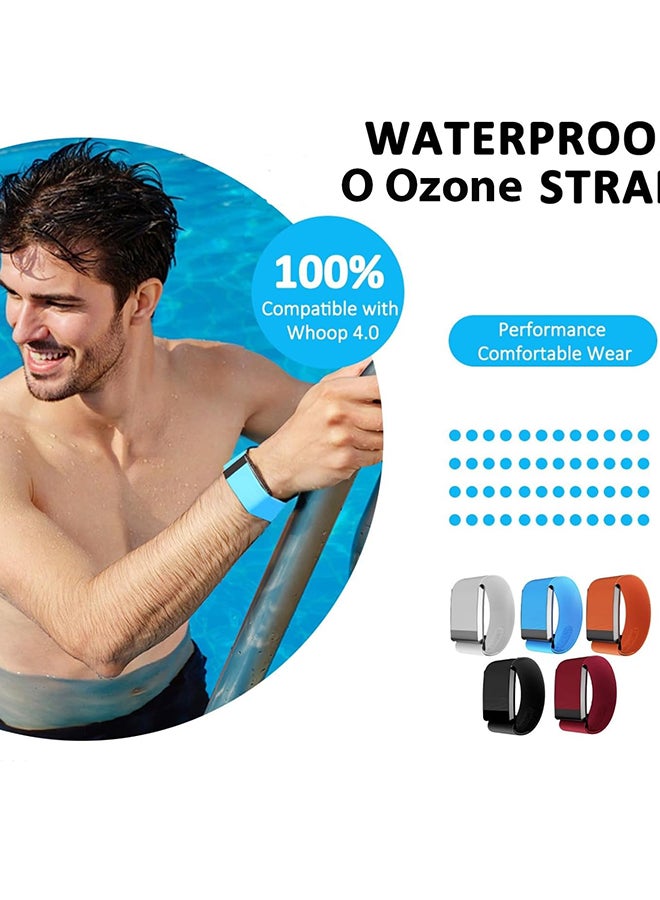 O Ozone HydroKnit Nylon Sport Band Compatible with Whoop 4.0 | Soft, Elastic, Water-Resistant, Fast-Drying Replacement Strap for Active Lifestyles- Dary  Grey - Image 4