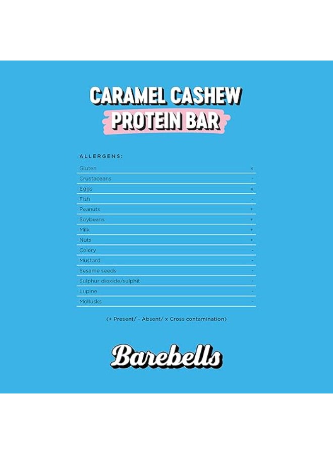 Barebells Protein Bar - Caramel Cashew Flavor - for High Protein Snack ( 55g x 12 ) - Image 5